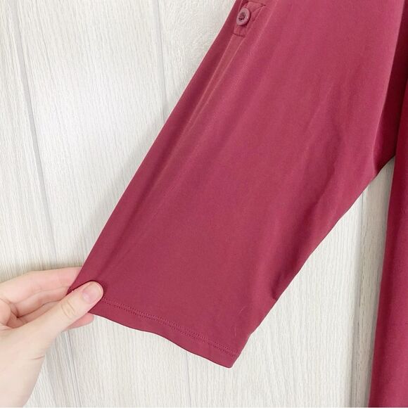 Torrid | Harper Studio Knit Dark Red Lave Pullover Blouse Size 2X - Picture 6 of 10